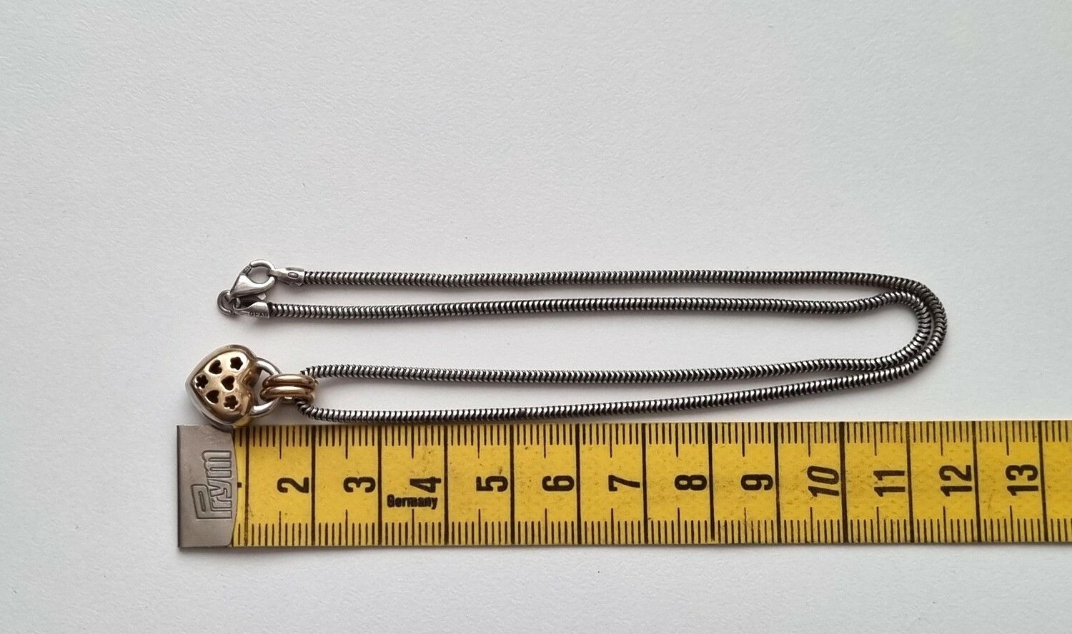 Halsband sterling, Uppblåst hjärta GFAB 925