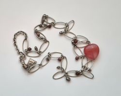 Halsband med hjärta