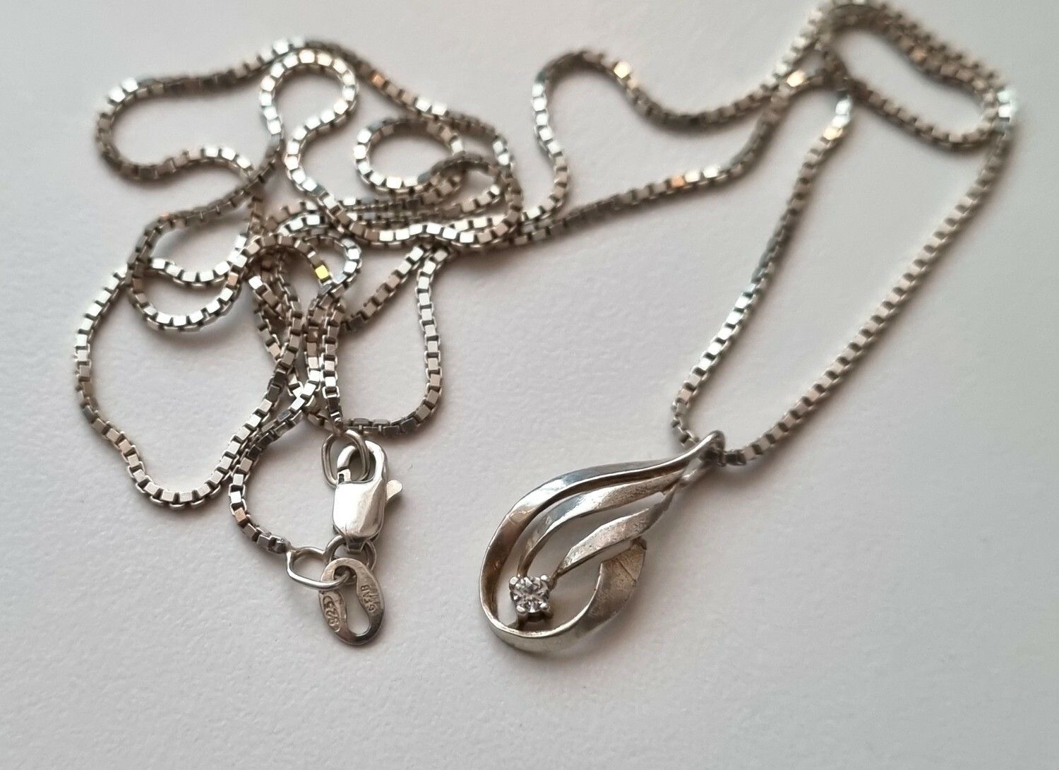 Halsband med berlock, sterling 925