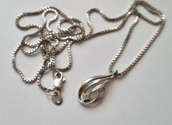 Halsband med berlock, sterling 925