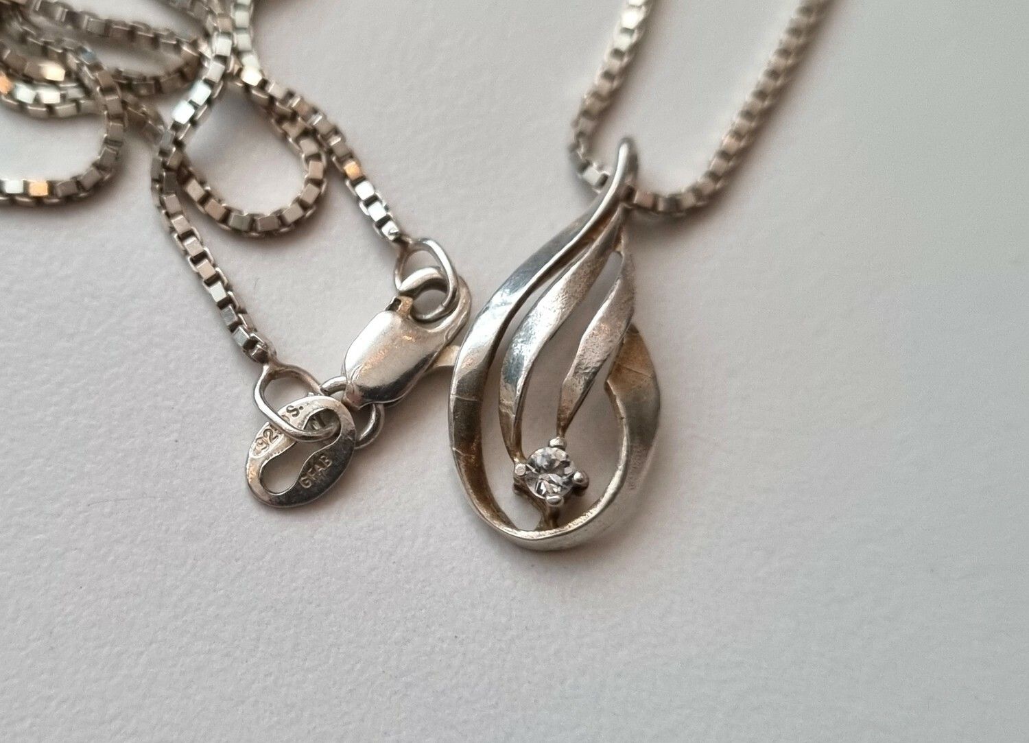 Halsband med berlock, sterling 925