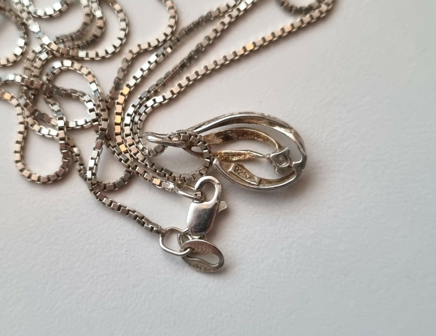 Halsband med berlock, sterling 925