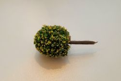 1 st träd, miniträd, miniatyrer (4 cm hög - Gult)