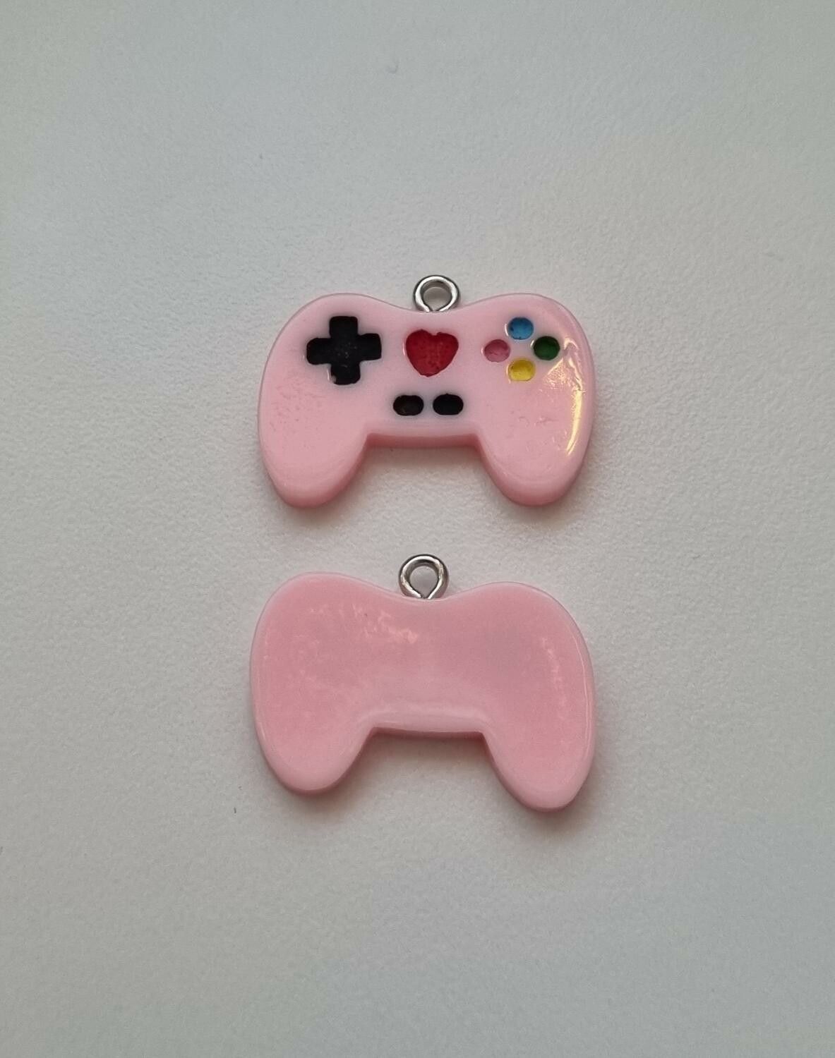 2 st Berlocker Handkontroller, hängen miniatyrer (rosa)