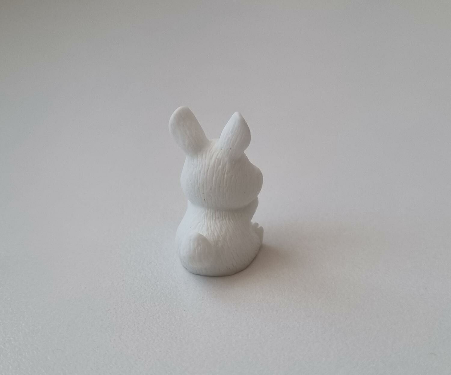Kanin / minikanin. Miniatyr för dockskåp / tittskåp (variant 25)