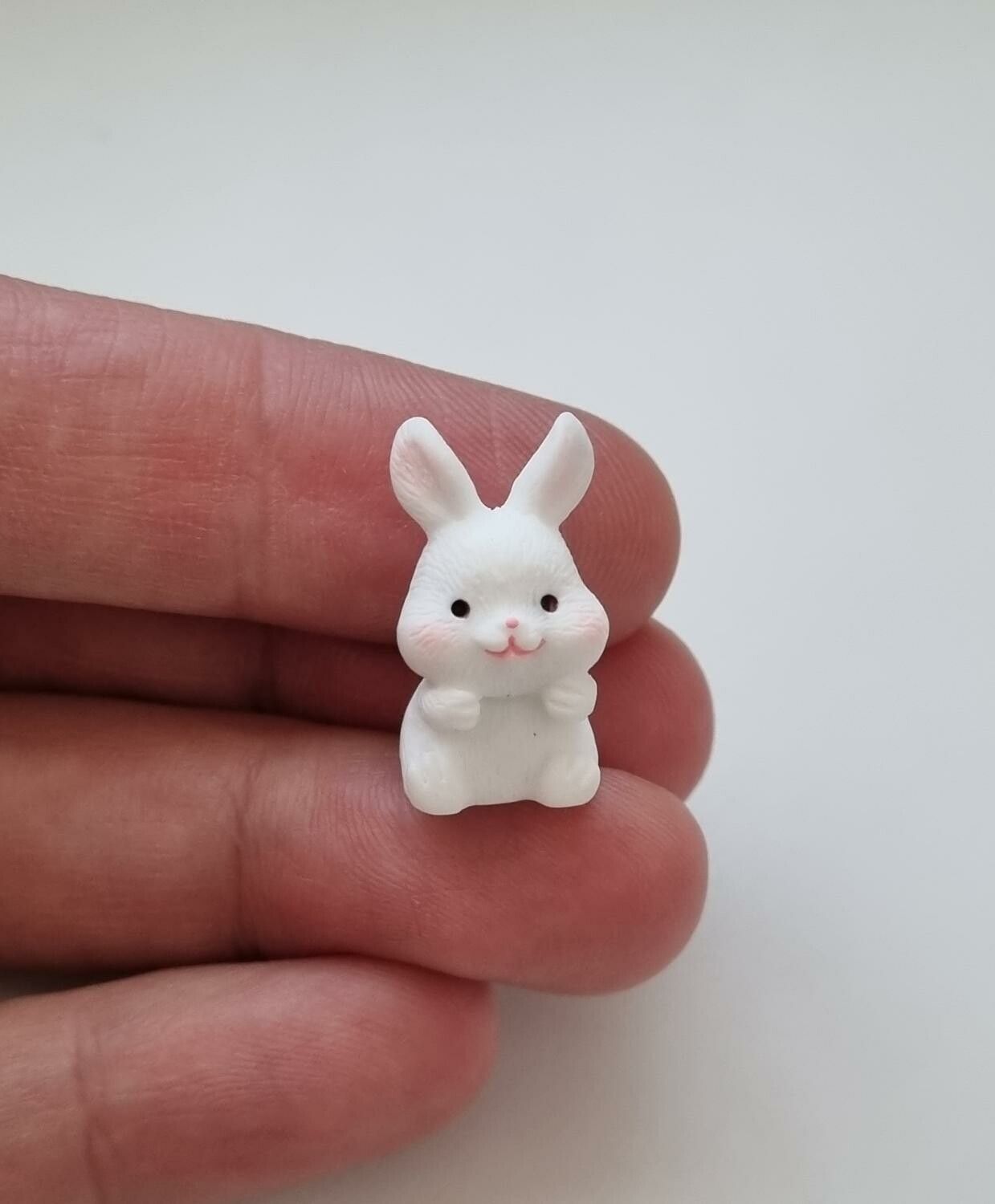 Kanin / minikanin. Miniatyr för dockskåp / tittskåp (variant 25)