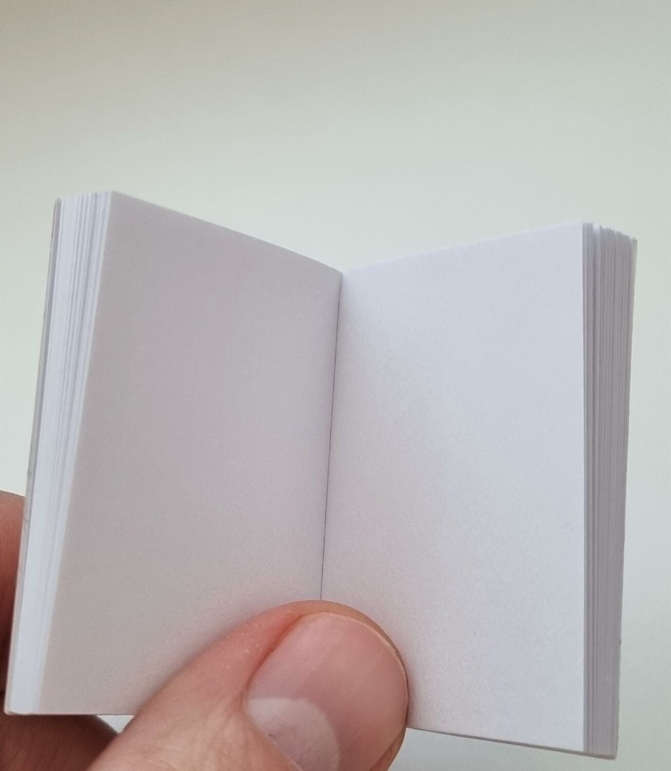 1 st Miniatyrbok, minibok för tittskåp / dockskåp med mera (bok 27)