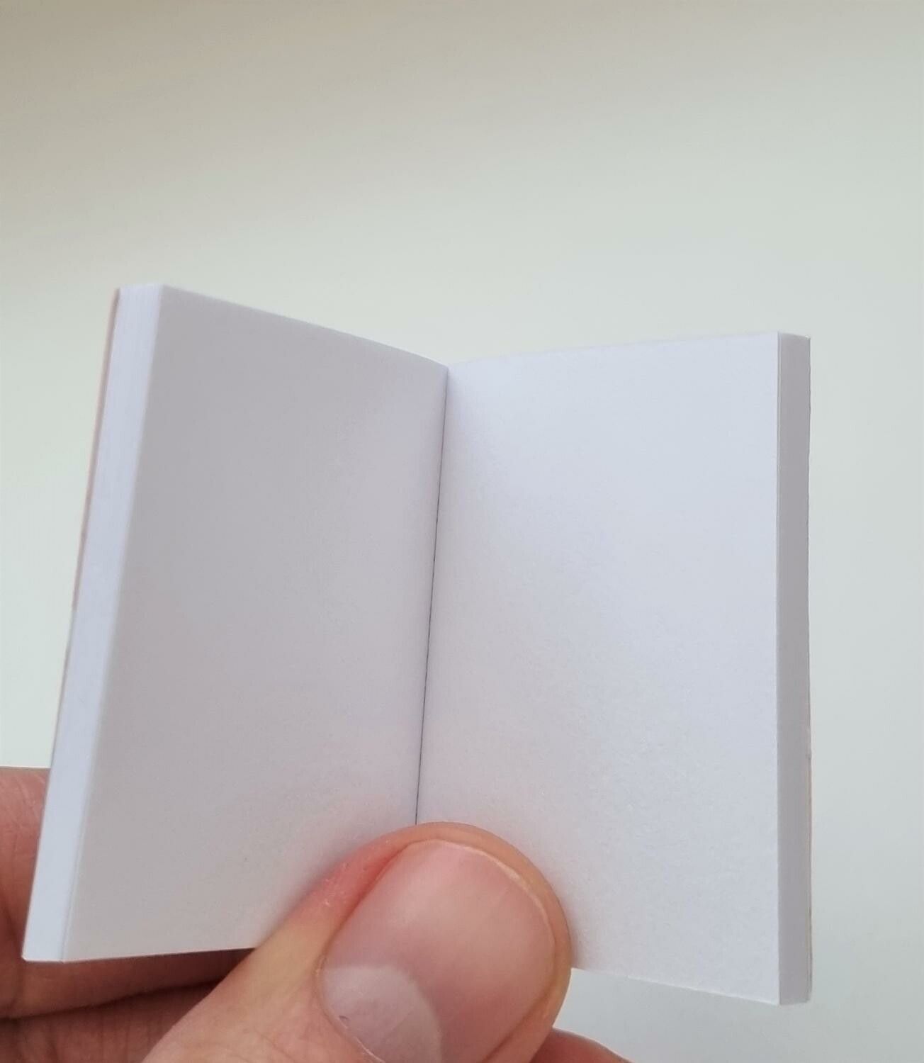 1 st Miniatyrbok, minibok för tittskåp / dockskåp med mera (bok 30)
