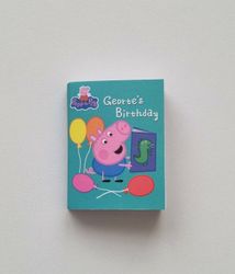 1 st Miniatyrbok, minibok för tittskåp / dockskåp med mera (bok 7)