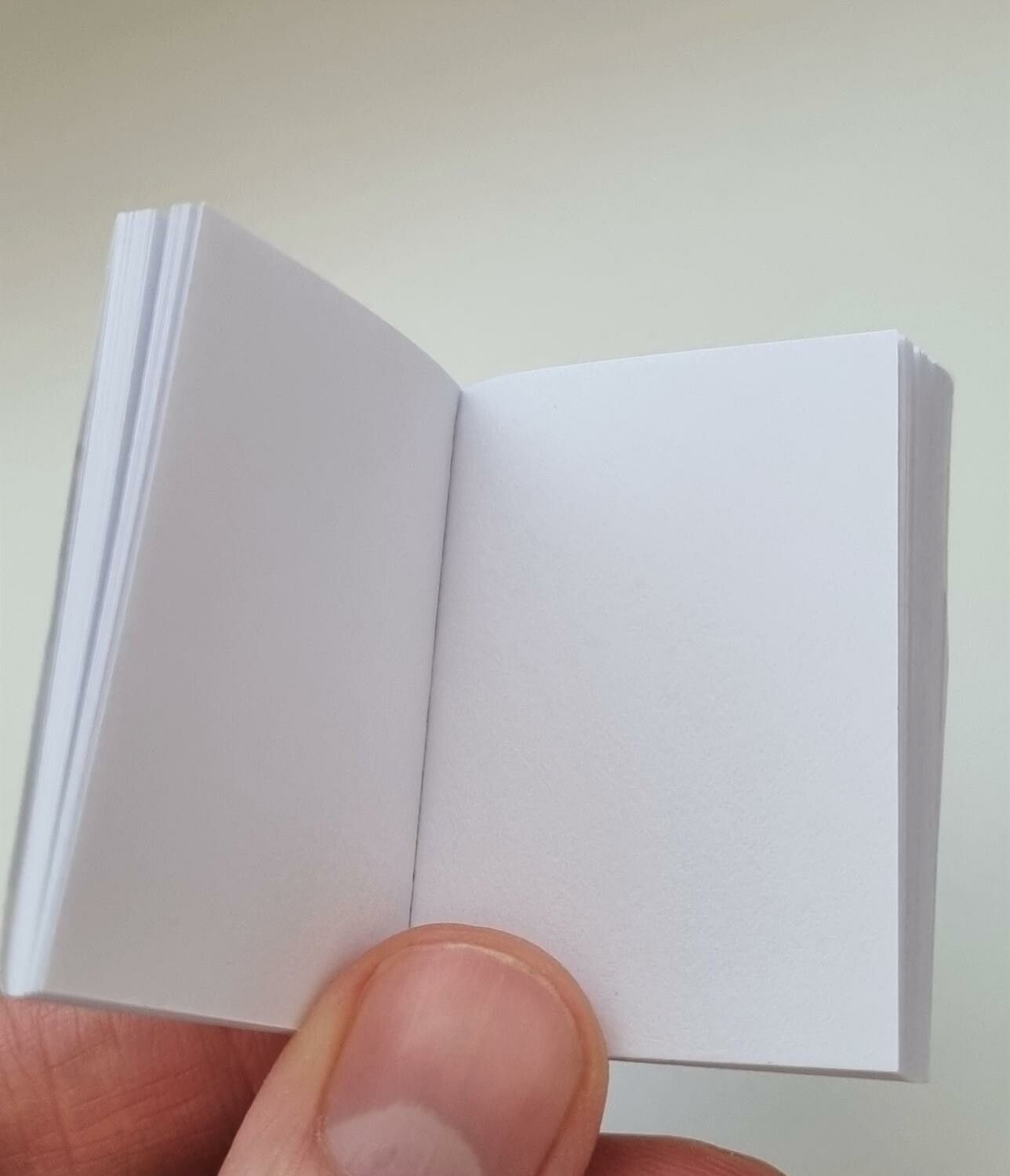 1 st Miniatyrbok, minibok för tittskåp / dockskåp med mera (bok 24)