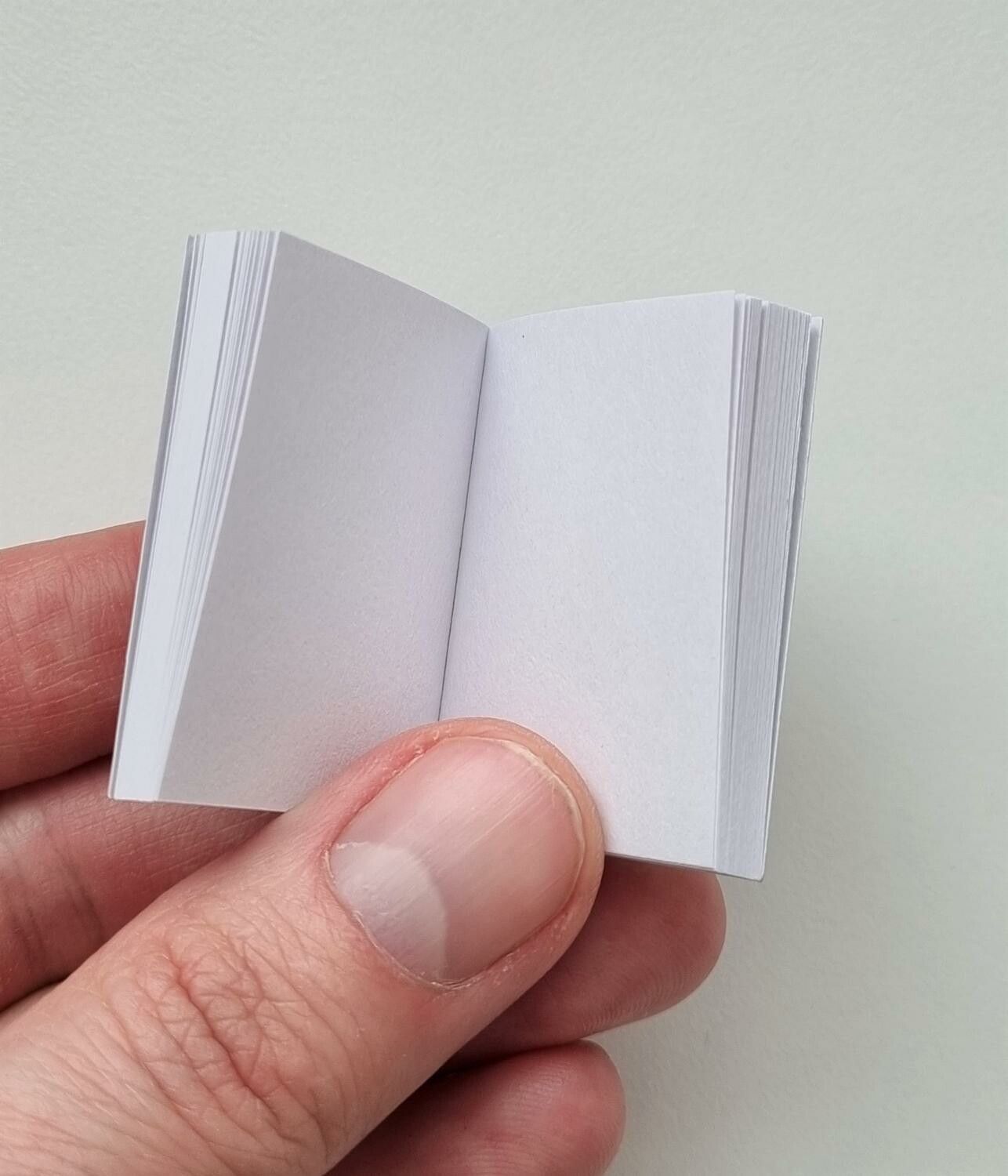 1 st Miniatyrbok, minibok för tittskåp / dockskåp med mera (bok 10)