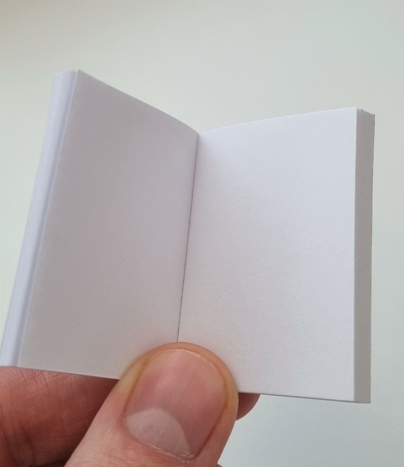 1 st Miniatyrbok, minibok för tittskåp / dockskåp med mera (bok 20)