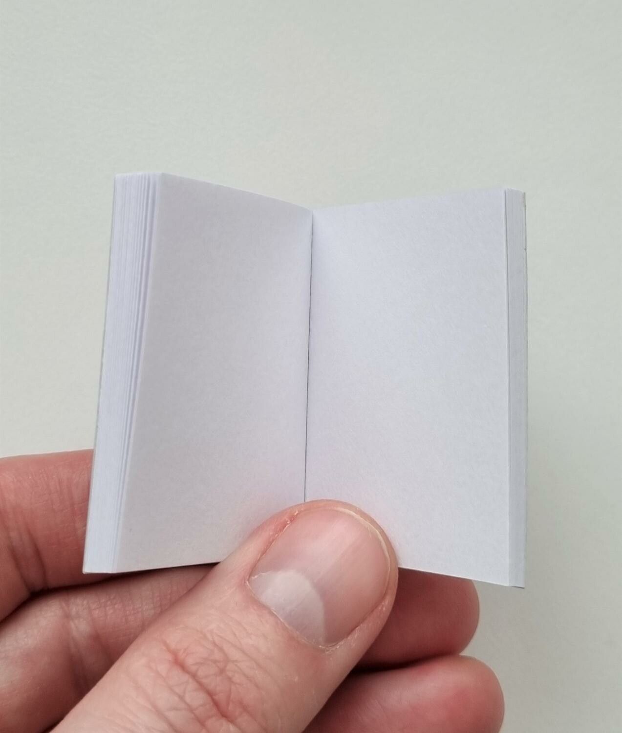 1 st Miniatyrbok, minibok för tittskåp / dockskåp med mera (bok 19)