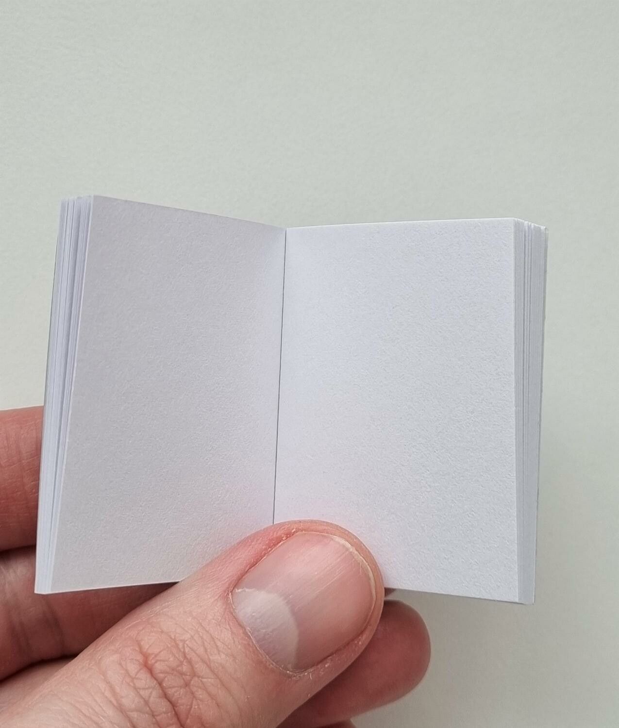 1 st Miniatyrbok, minibok för tittskåp / dockskåp med mera (bok 13)