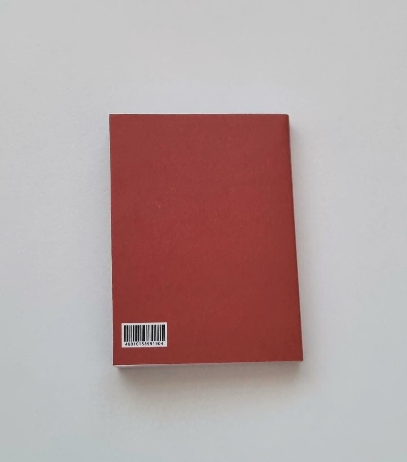 1 st Miniatyrbok, minibok för tittskåp / dockskåp med mera (bok 22)