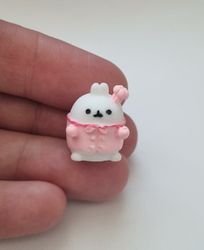 Handmålad figur, miniatyr för dekoration, dockskåp med mera