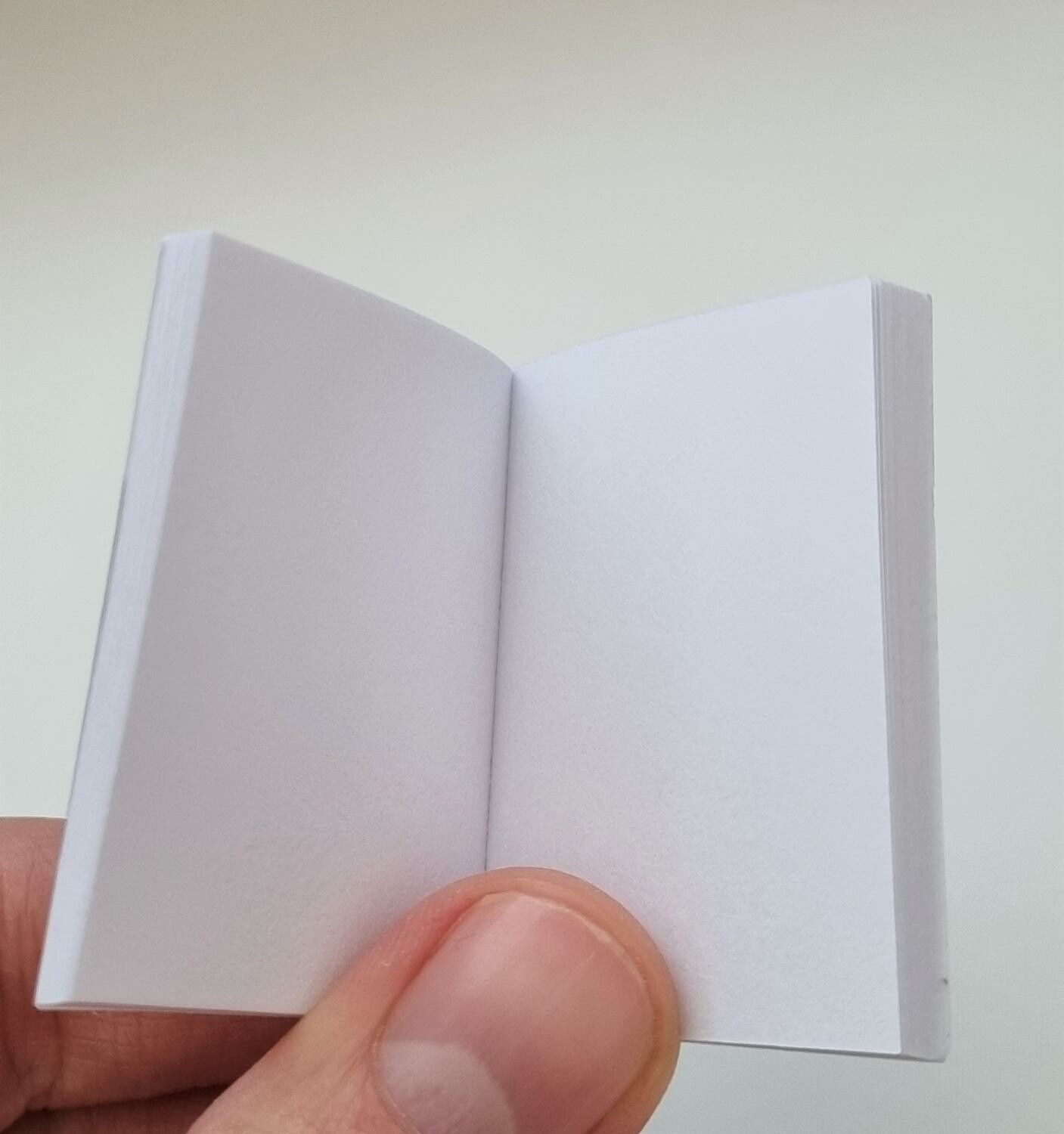 1 st Miniatyrbok, minibok för tittskåp / dockskåp med mera (bok 23)