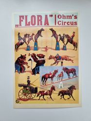 Vykort - Flora Ohm's Circus