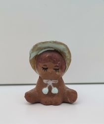 Flicka som sitter, prydnadsföremål / figurin för dekoration