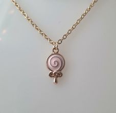 Halsband med rosa klubba (45 cm lång kedja)