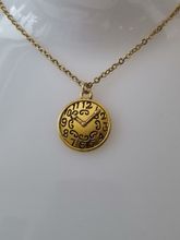 Halsband med klockberlock i steampunk (50 cm långt halsband)