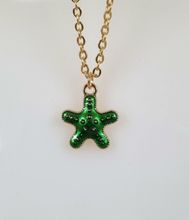 Halsband (55 cm) i rostfritt stål med söt berlock - Sjöstjärna