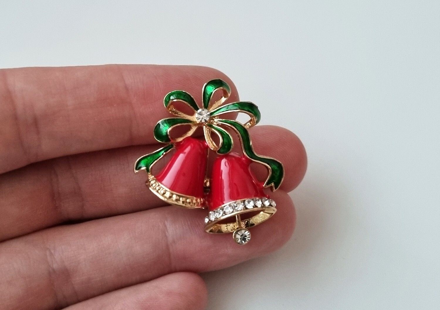Brosch Julkransbrosch Bjällror