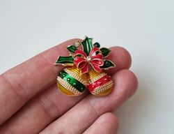 Brosch Julkransbrosch Julgranskulor med en rosett