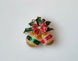 Brosch Julkransbrosch Julgranskulor med en rosett
