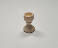 Bägare, dryckeskärl i trä - Miniatyr till dockskåp, tittskåp med mera