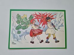 Vykort - Dubbelt vykort / Julkort, Aina Stenberg