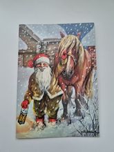 Vykort - Dubbelt vykort / Julkort, Erik Forsman