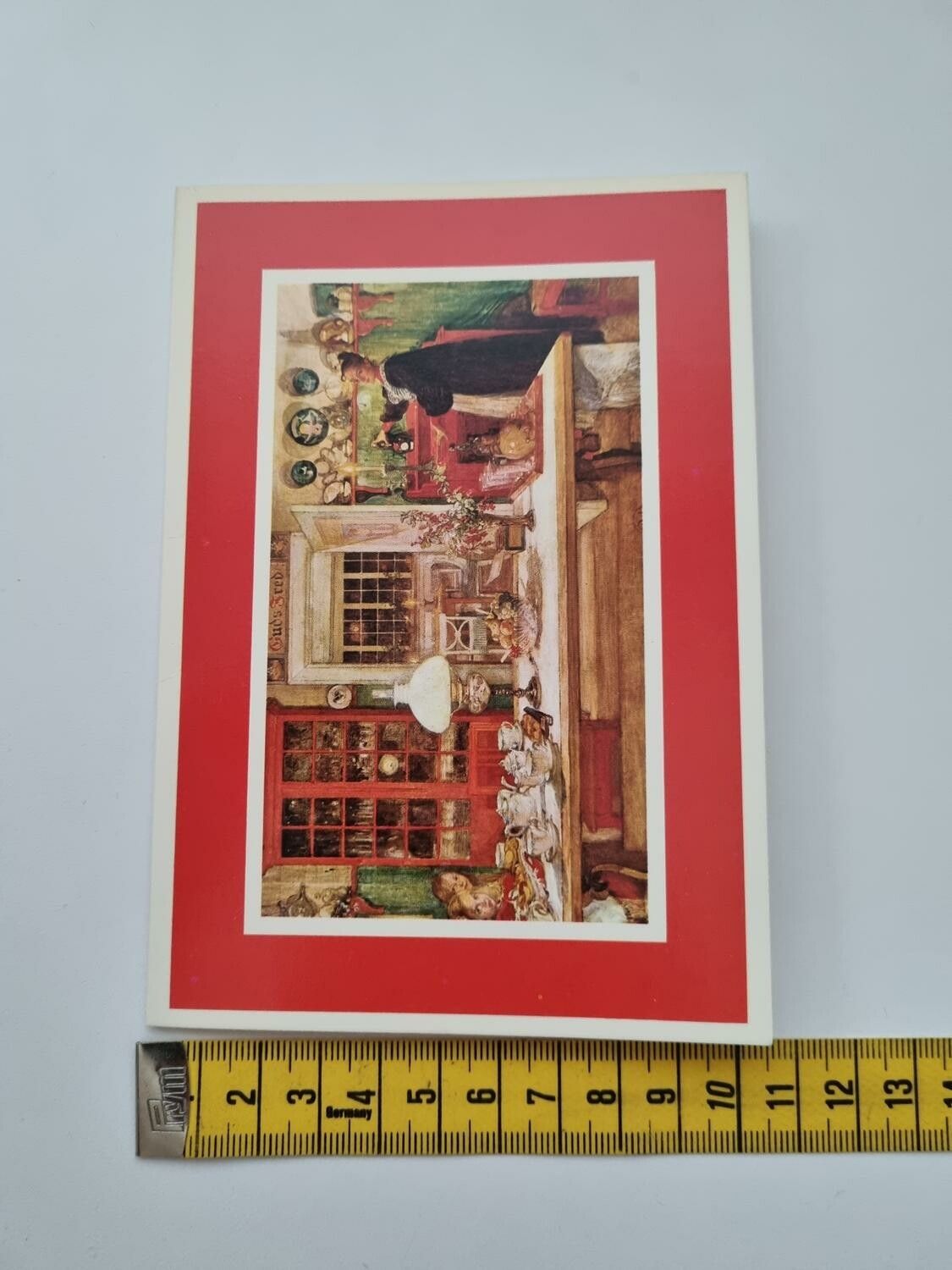 Vykort - Dubbelt vykort / Julkort Till en liten vira 1901, Carl Larsson