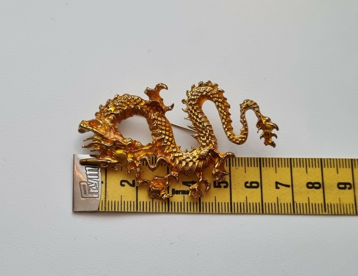Brosch - Drake / kinesisk drake (guld)