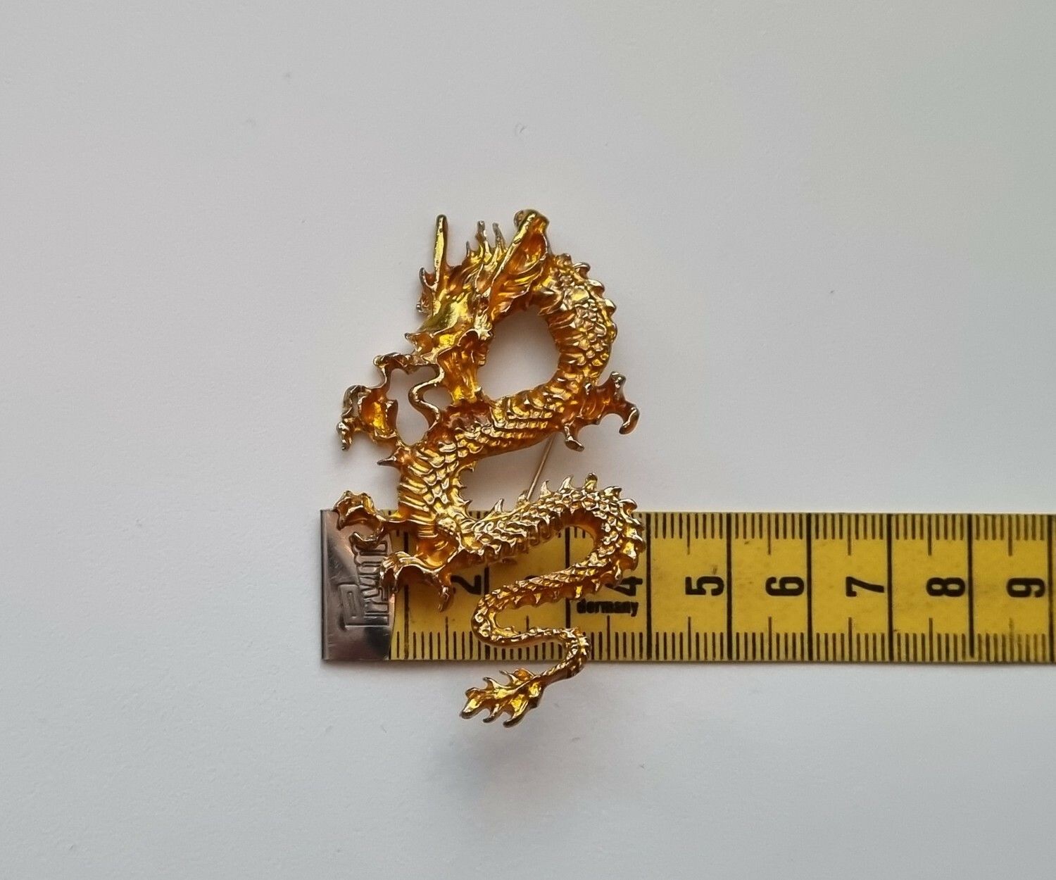 Brosch - Drake / kinesisk drake (guld)