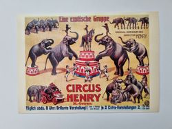 Vykort - Circus Henry M.-Ostrau.