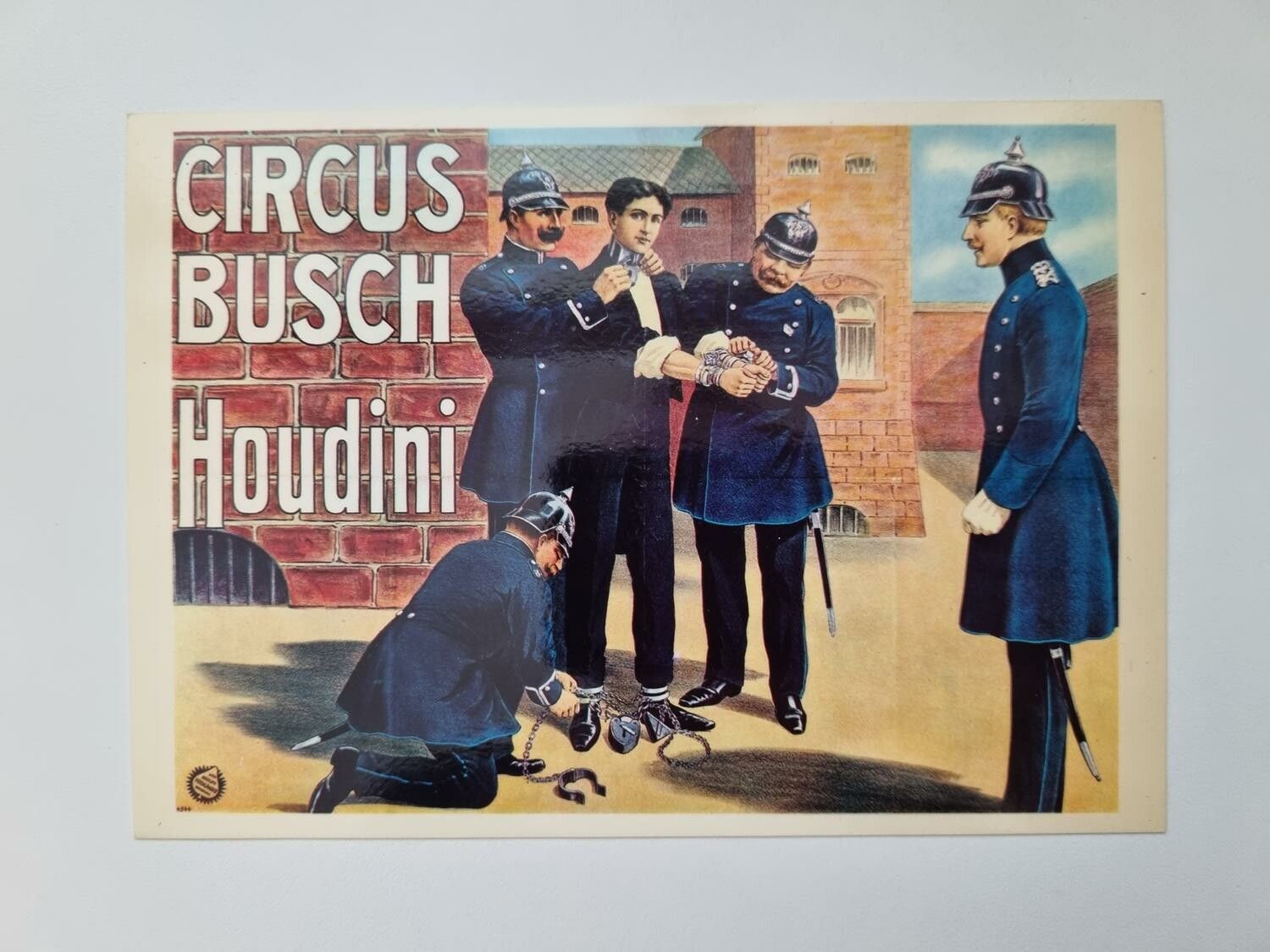 Vykort - Circus Busch Houdini
