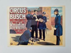 Vykort - Circus Busch Houdini