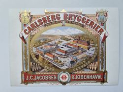Vykort - Carlsberg Bryggerierna, Köpenhamn