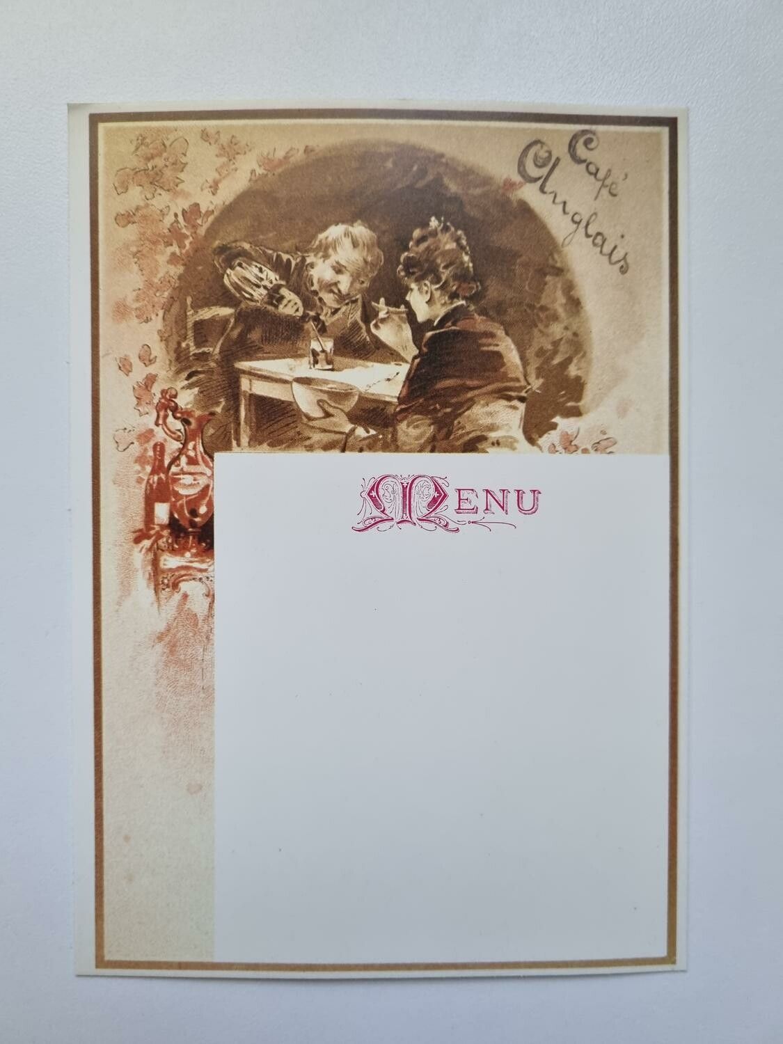 Vykort - Café Anglais Stockholm 1891