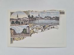 Vykort - Brefkort - Hälsning från Karlstad