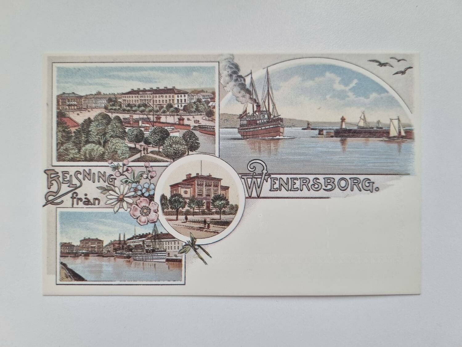 Vykort - Brefkort - Helsning från Wenersborg