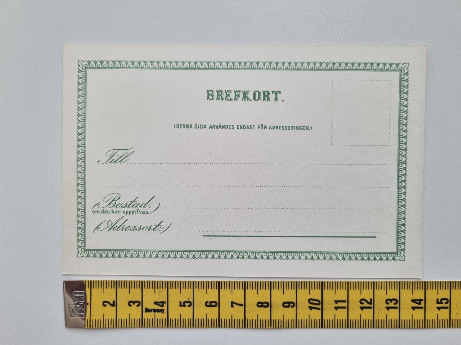 Vykort - Brefkort Helsning från Skara