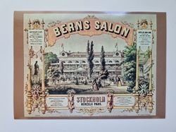 Vykort - Berns Salon, Stockholm