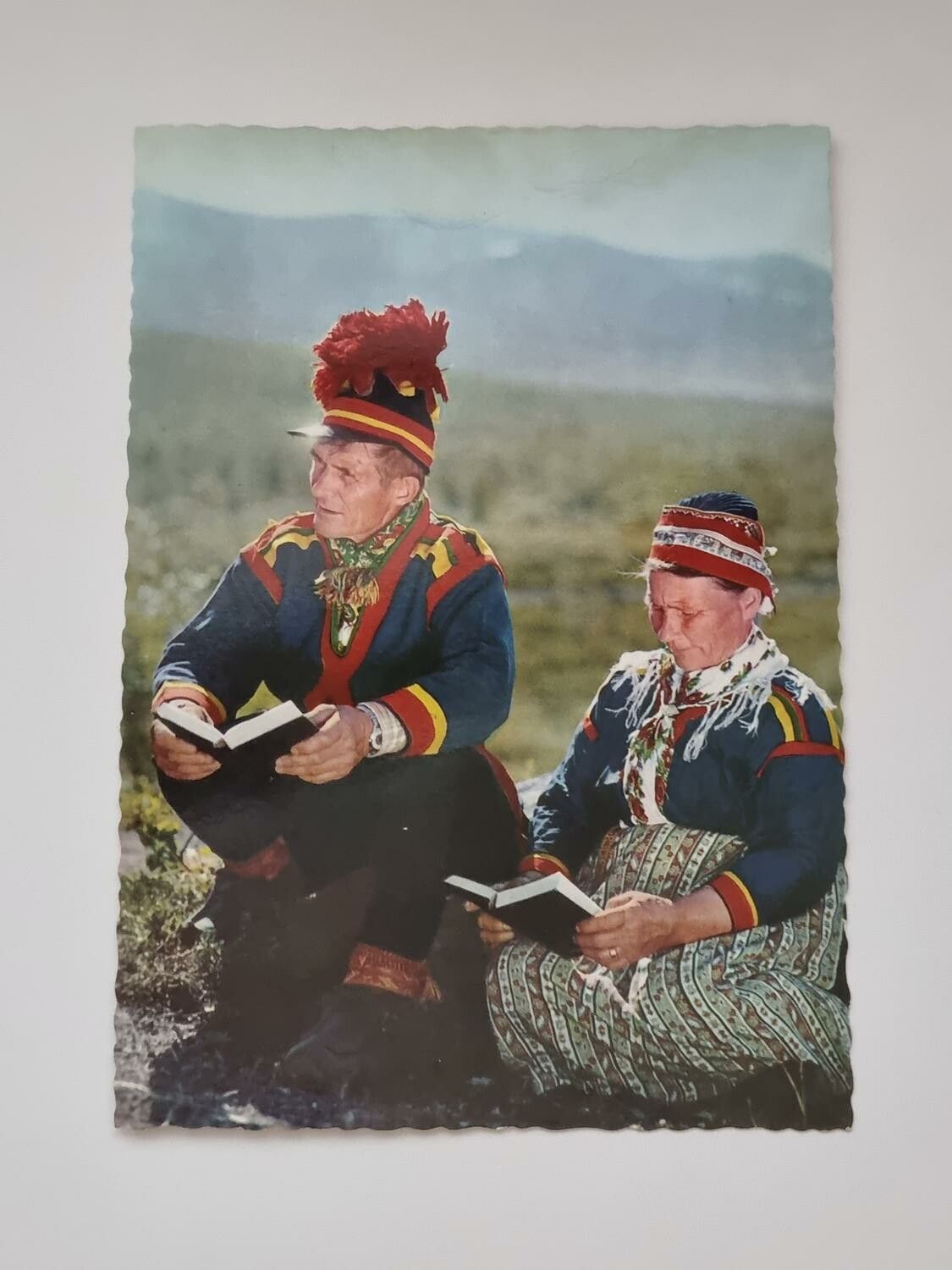 Vykort - Andaktsstund i fjällen