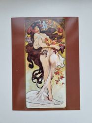 Vykort - Alphonse Mucha, Oktober November December