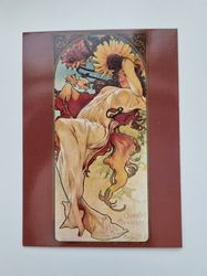 Vykort - Alphonse Mucha, Juli Augusti September