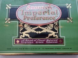 Vintage plåtask / cigarettask Abdulla Imperial Preference. London
