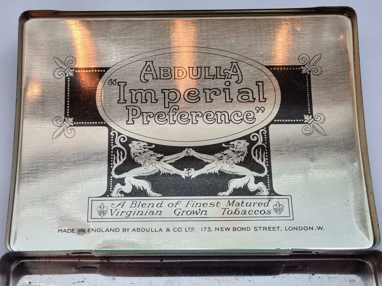 Vintage plåtask / cigarettask Abdulla Imperial Preference. London