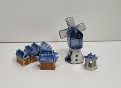 8 st miniatyrbyggnader, minibyggnader (hus nr 151)